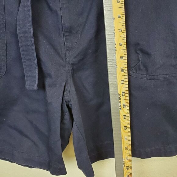 Ralph lauren navy blue belted twill shorts - Picture 3 of 7